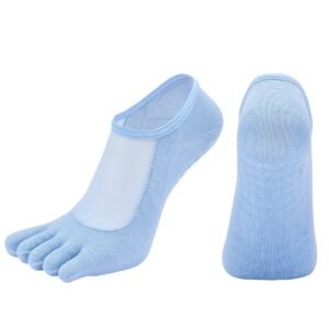 CYNTHIA GALEANA Mesh-Top Five-Toe Grip Socks