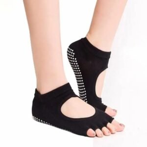 CYNTHIA GALEANA Open-Back Half-Toe Grip Socks